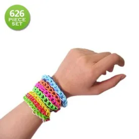 626 Piece Set Colorful Loom Bandz and Tools