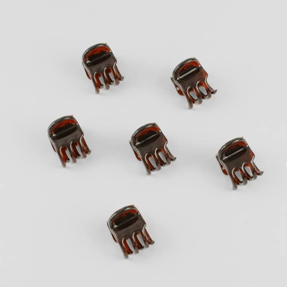 6x Micro Hair Claw Clips