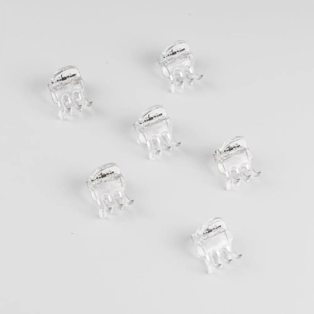 6x Micro Hair Claw Clips