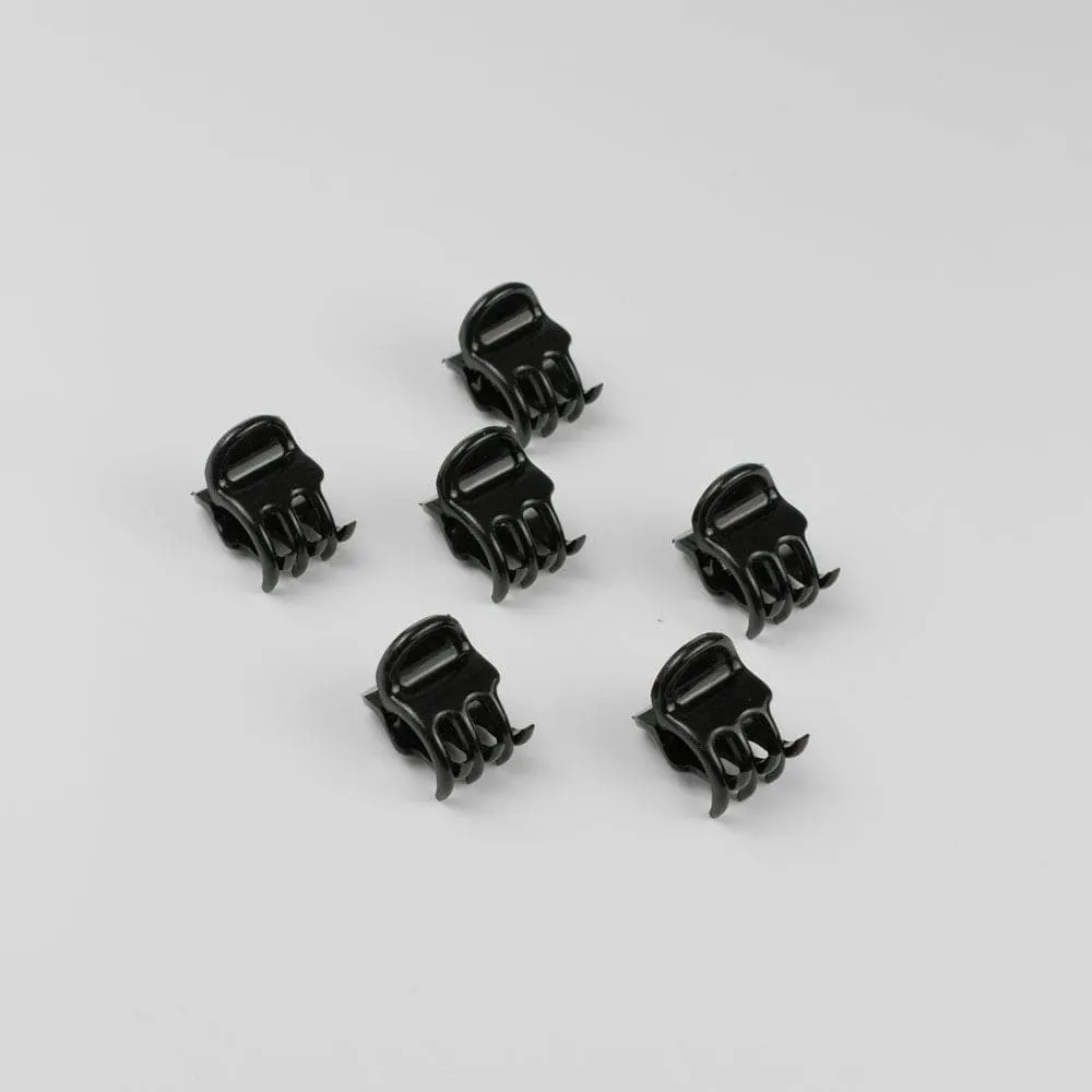 6x Micro Hair Claw Clips