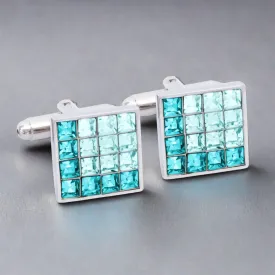 8 Gradient Light Crystal Cufflinks (Online Exclusive)