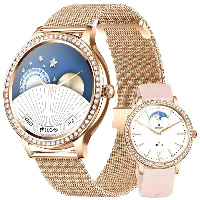 AMOLED Screen Android IOS Women's Smartwatches