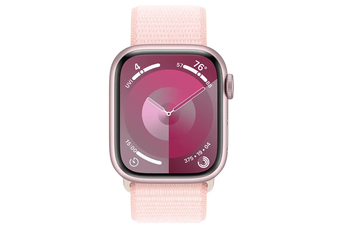 Apple Watch Series 9 | 41mm | Pink Aluminium Light Pink Sport Loop