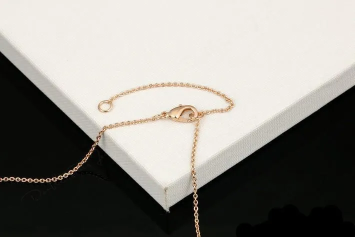 Chain Long Necklaces & Pendants Rose Gold