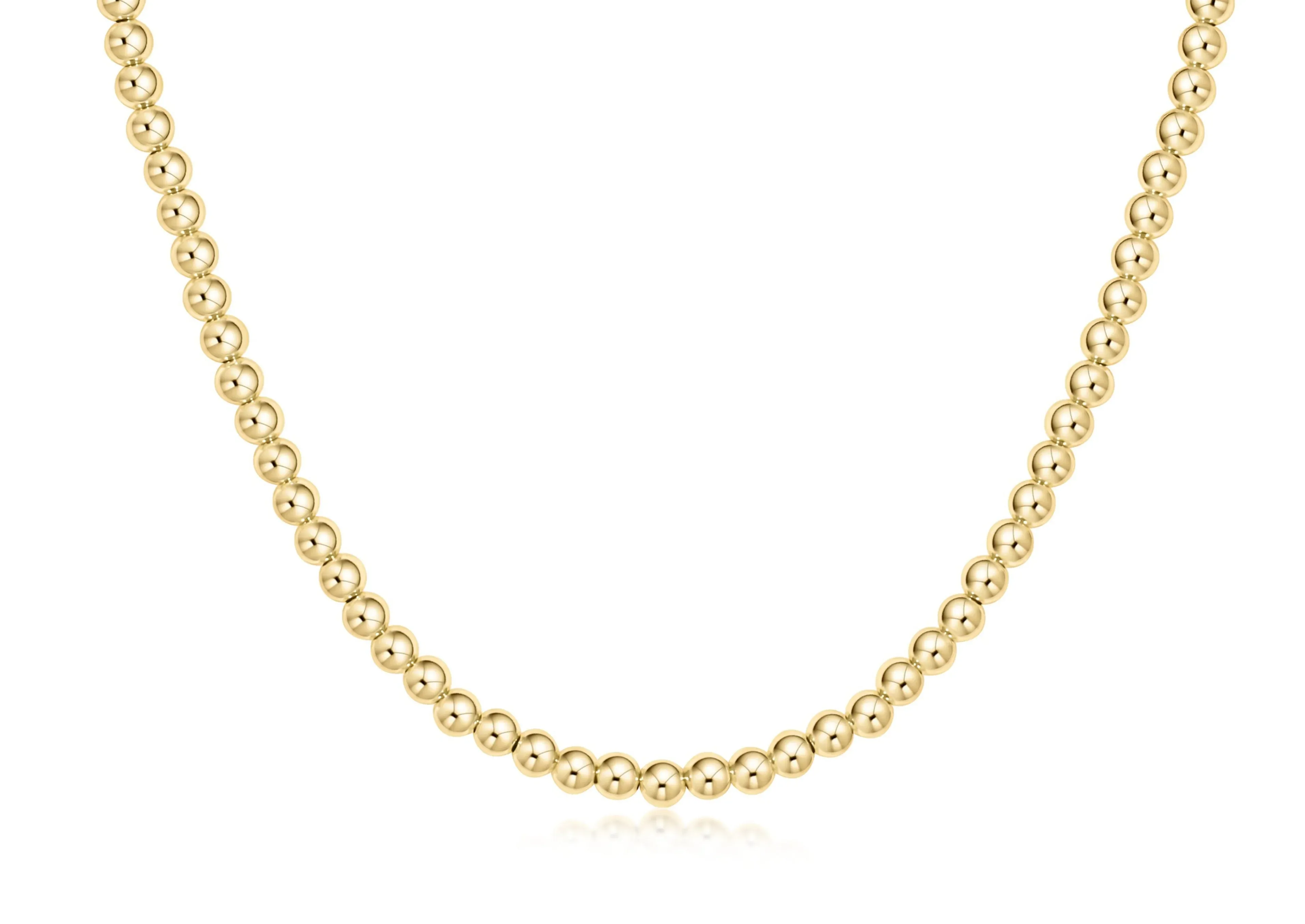 Classic Gold Choker with 4mm Beads