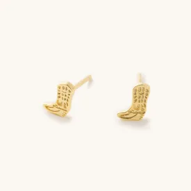 Cowboy Boot Stud Earrings