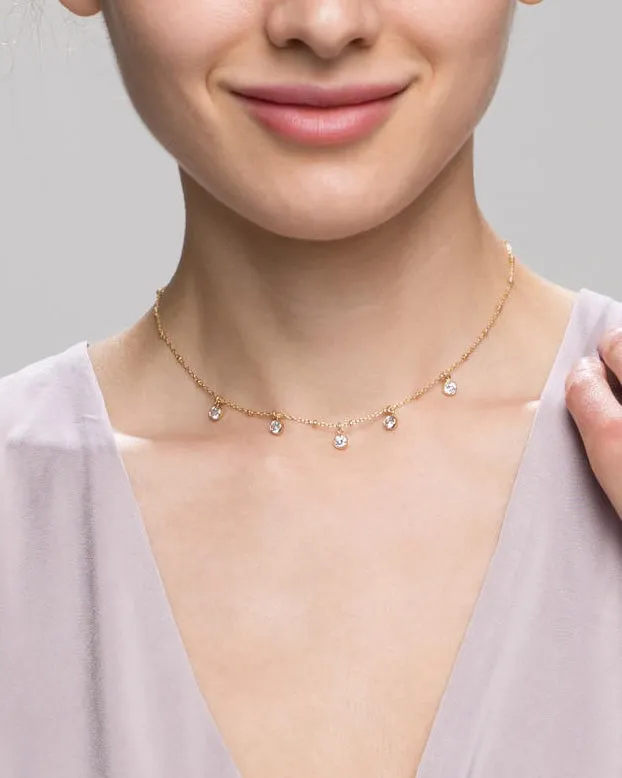 CZ Dangle Choker