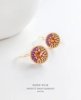 EDEN   ELIE Infinity drop earrings - nectar