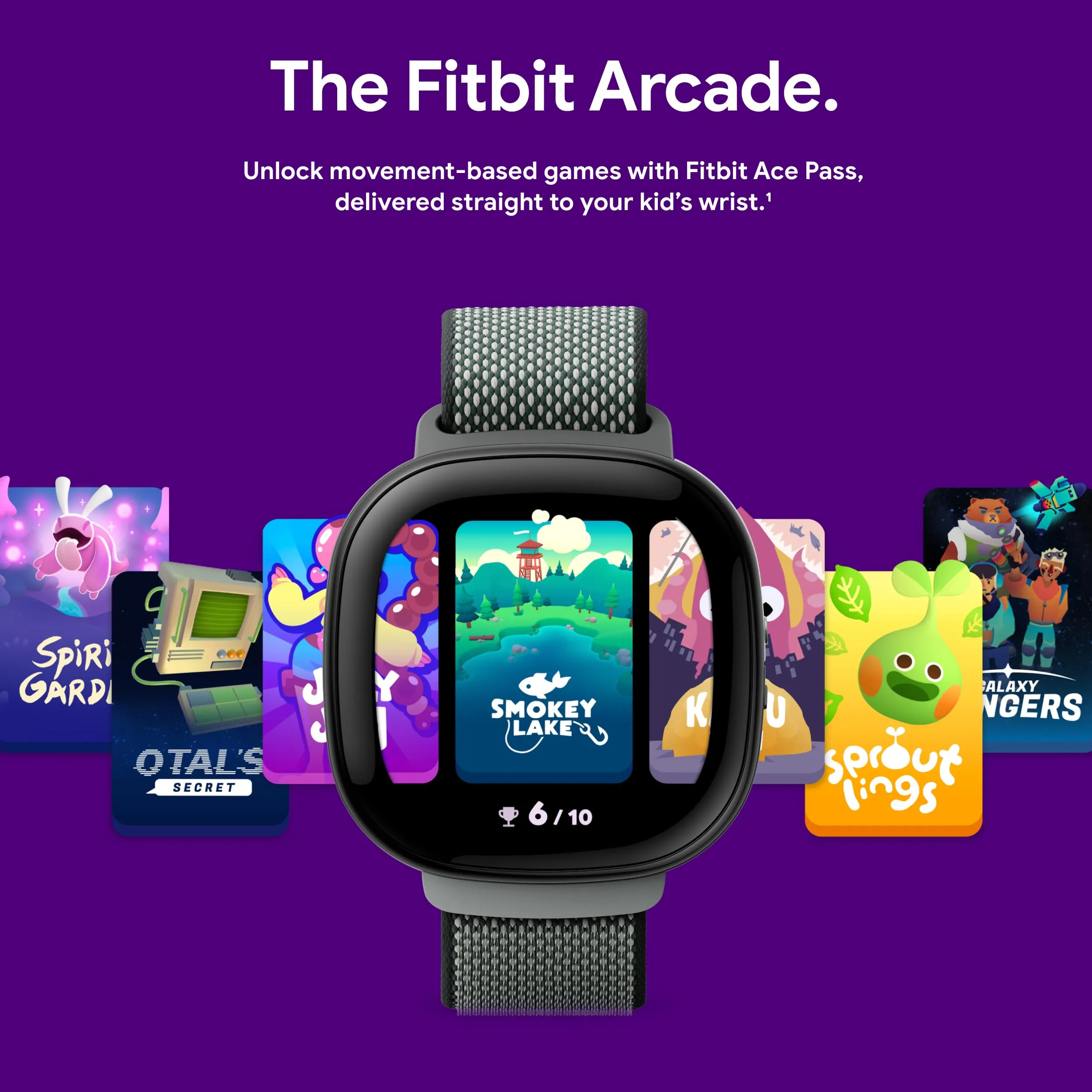 Google Fitbit Ace LTE - Kids Smartwatch with Call, Text, GPS, and Activity-Based Games, Ace Pass data plan required - Spicy-Zing