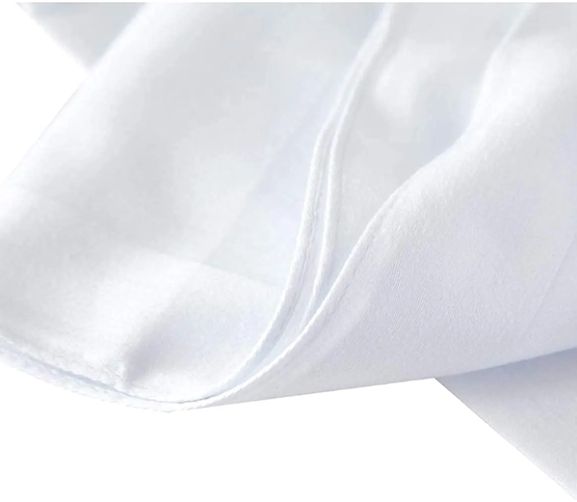 Heart Home 100% Cotton Premium Collection Handkerchiefs Hanky for Men, Set of 3 (White), Standard (HS_37_HEARTH020428)