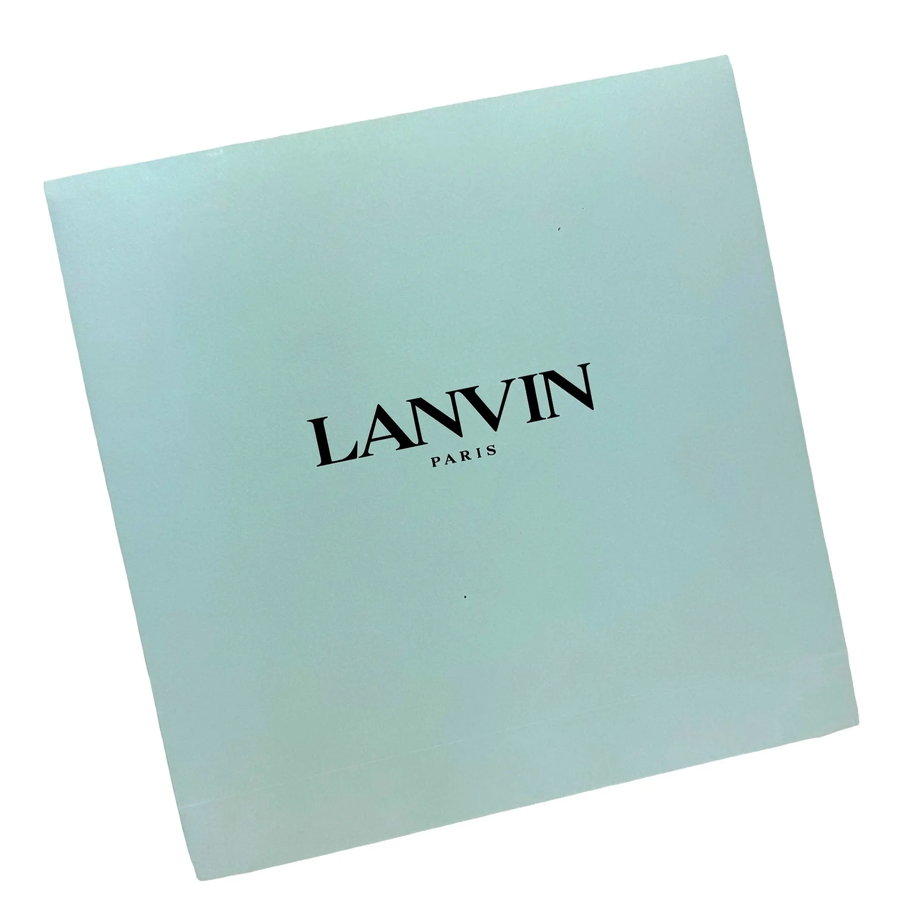 Lanvin Scarf Aqua Blue Weave & Fringe Design - Cashmere Blend Shawl