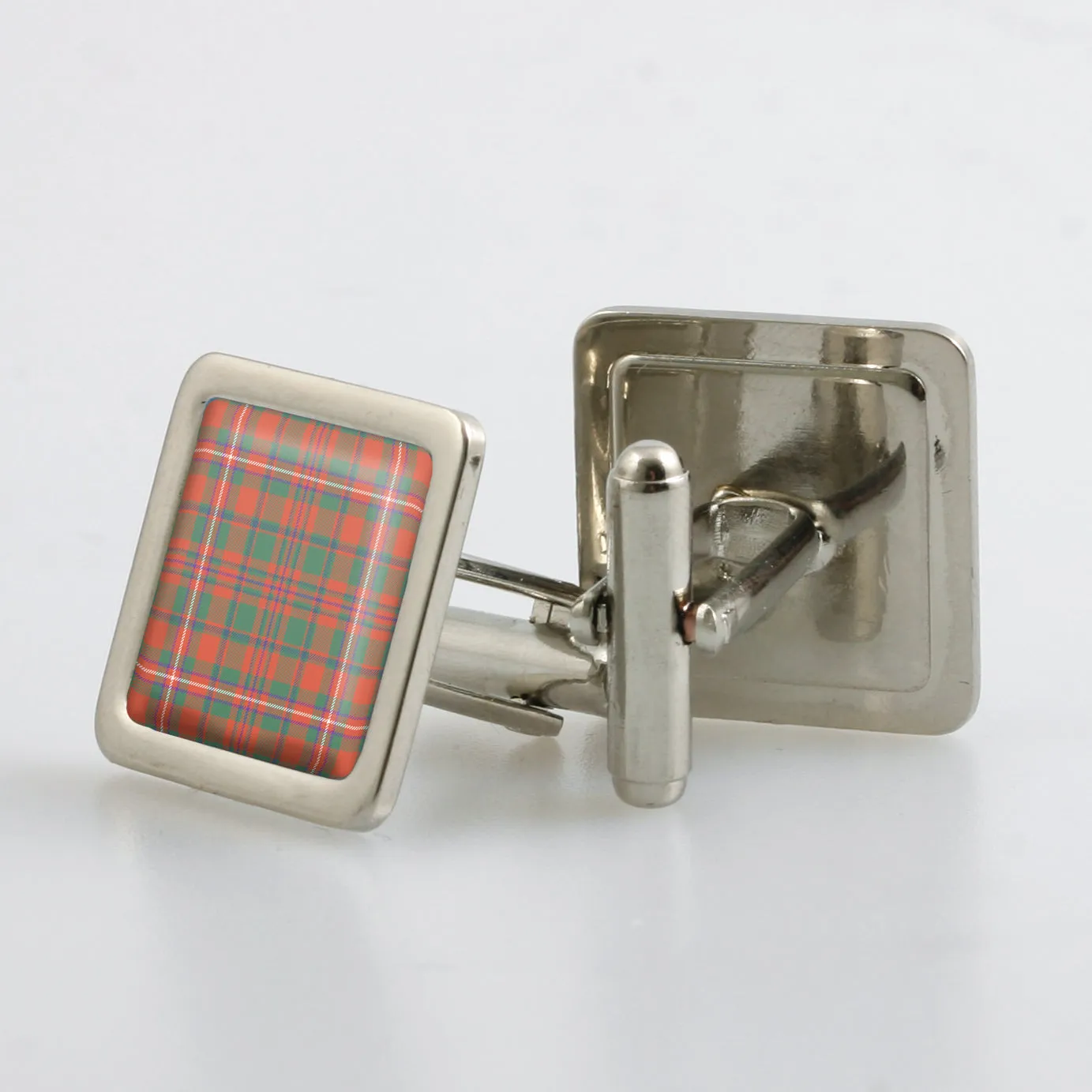 MacKinnon Ancient Tartan Cufflinks - Choose Your Shape