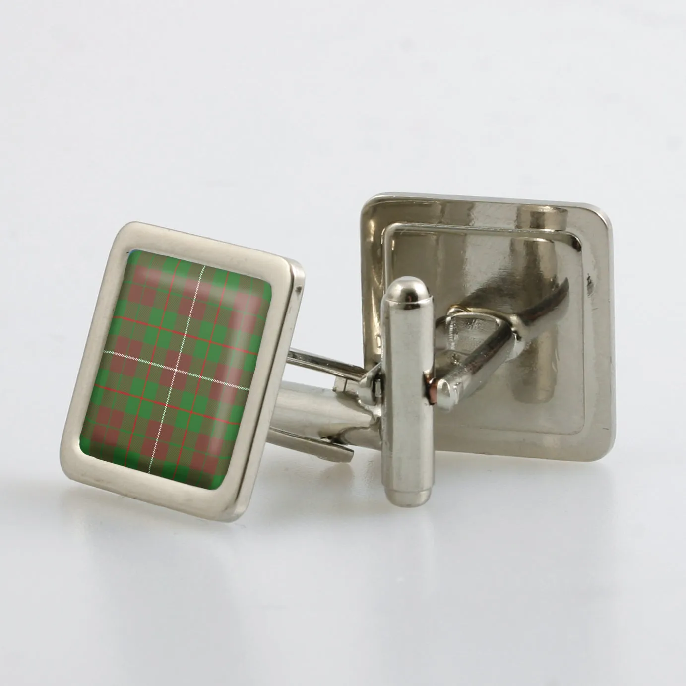 MacKinnon Hunting Modern Tartan Cufflinks - Choose Your Shape