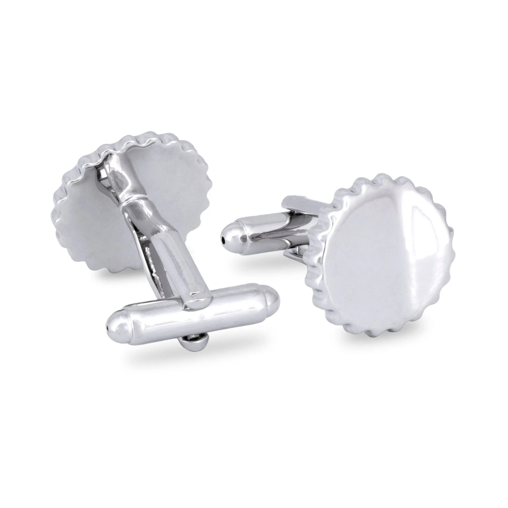 MarZthomson Bottle Cap Cufflinks in Silver  (Online Exclusive)