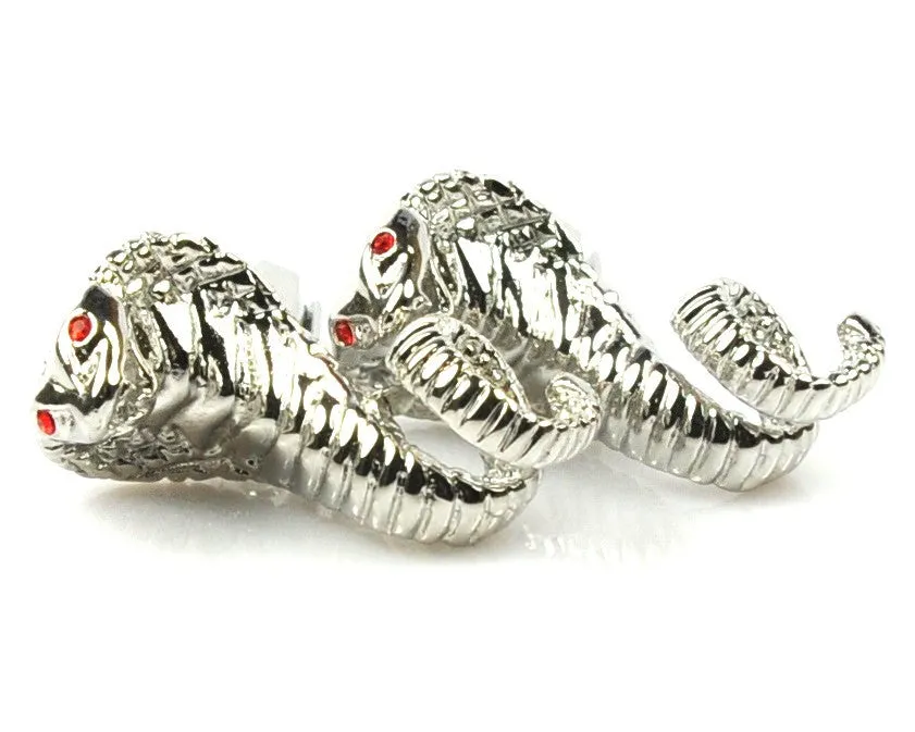 NOVELTY COBRA DESIGN CUFFLINKS