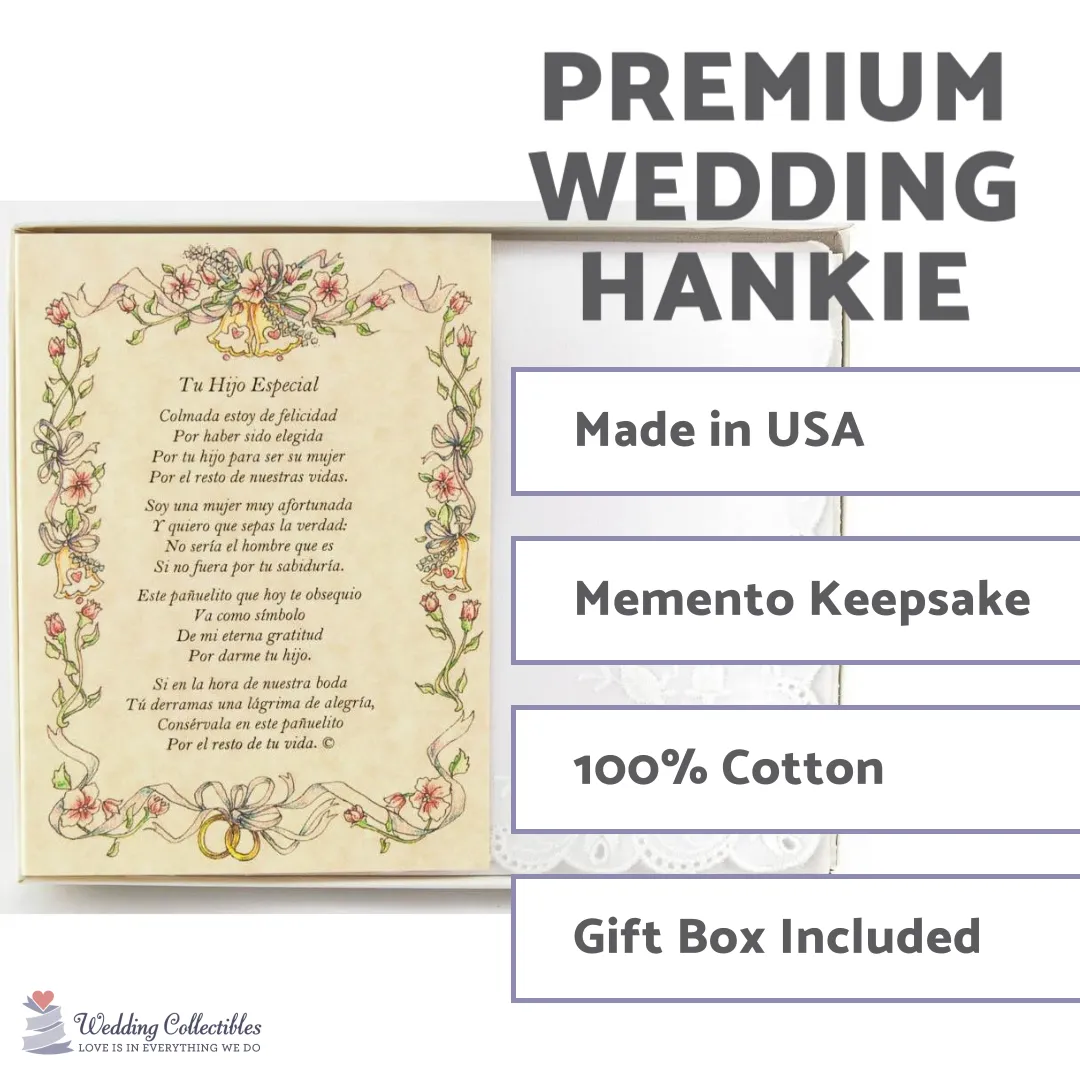 Personalized La Madre del Novio Wedding Handkerchief