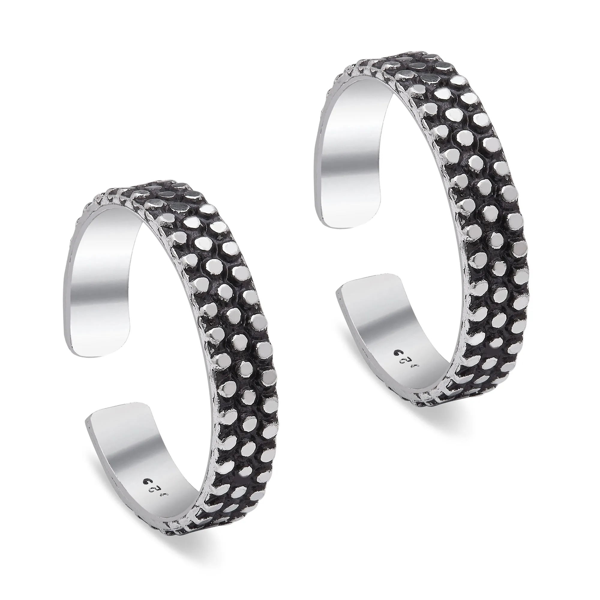 Radiant Steps 925 Sterling Silver Toe Rings