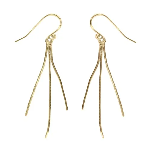 Snake Chain Tassel Earrings