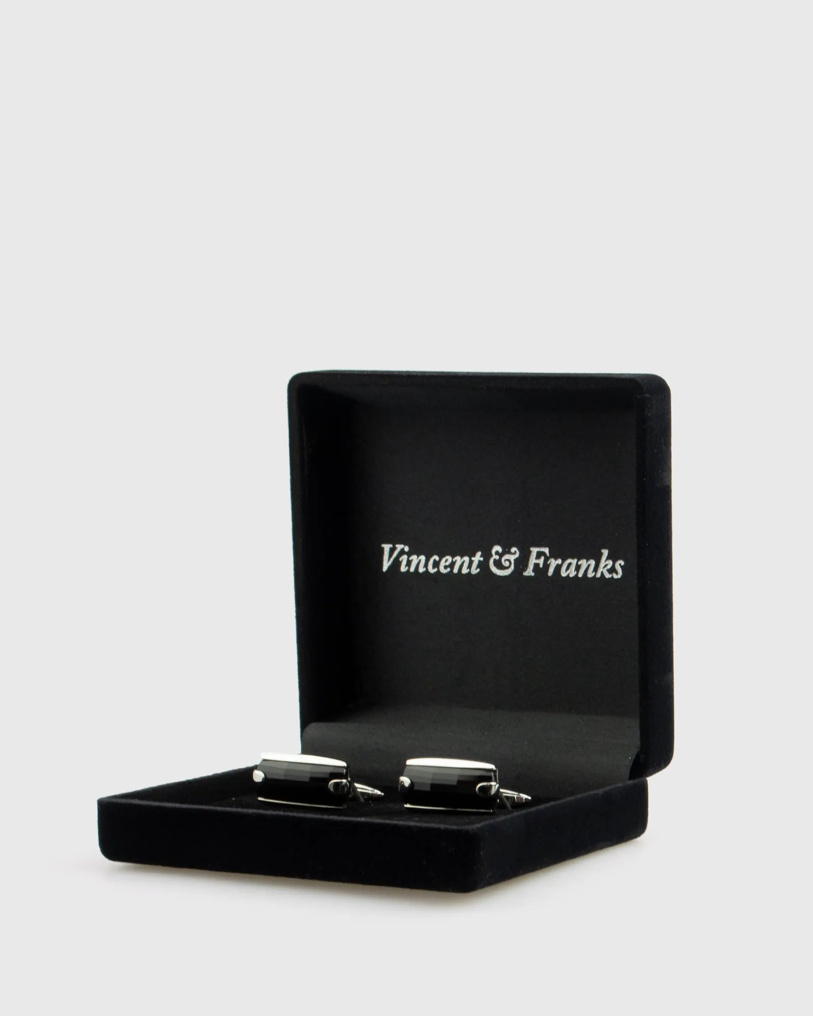 VINCENT & FRANKS VF28595B STAINLESS STEEL CUFFLINKS